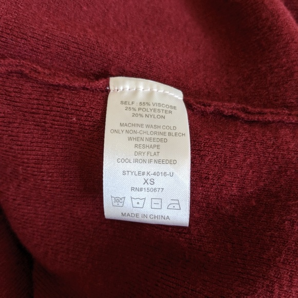 Stitch Fix Strut & Bolt burgundy sweater - Picture 4 of 4